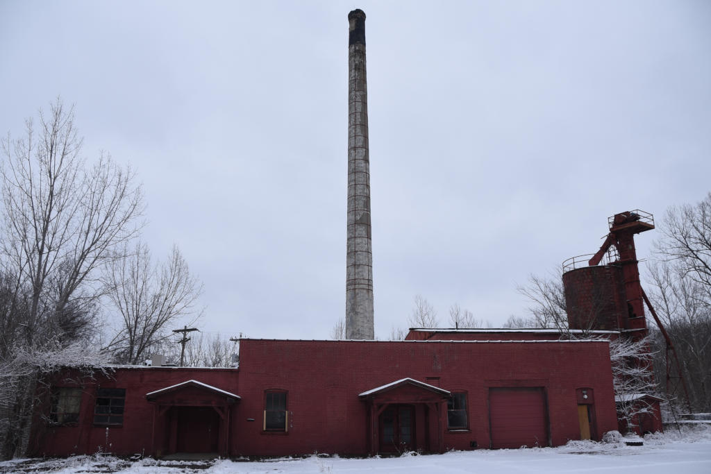Winter view of the front of the Power Plant